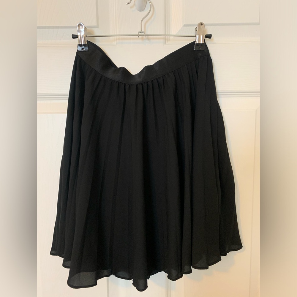 NWOT Express Black Pleated Mini Skirt